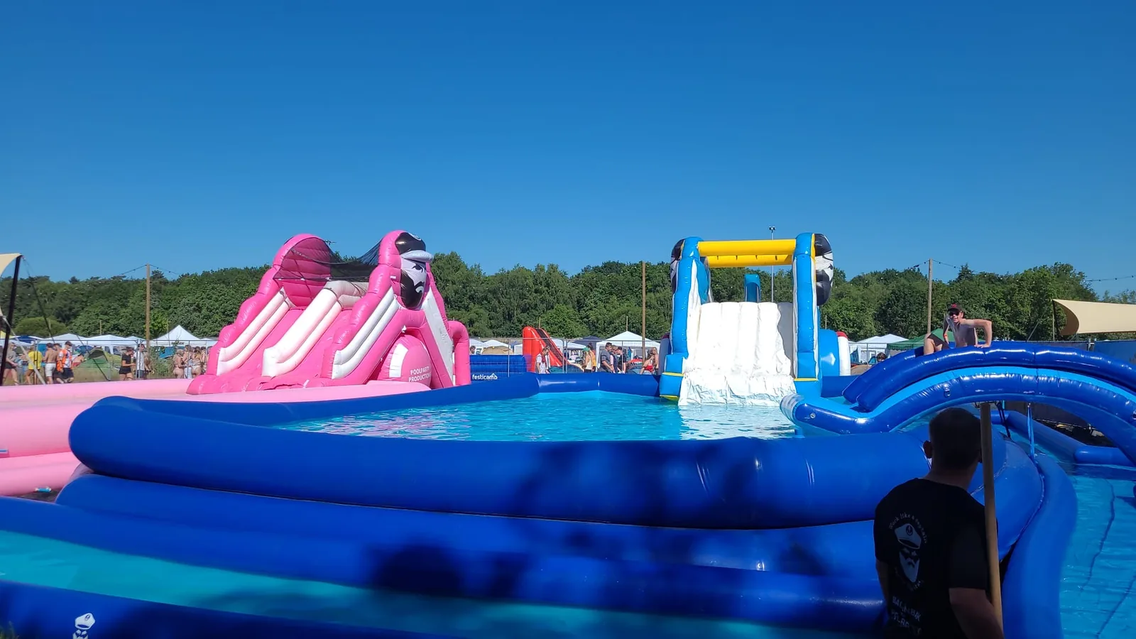 Festival camping pool area
